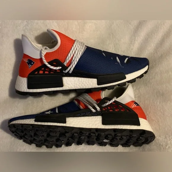 New England Patriots Red, White & Blue Size 45 so 11, 11.5, 12 Shoes - Picture 7 of 11